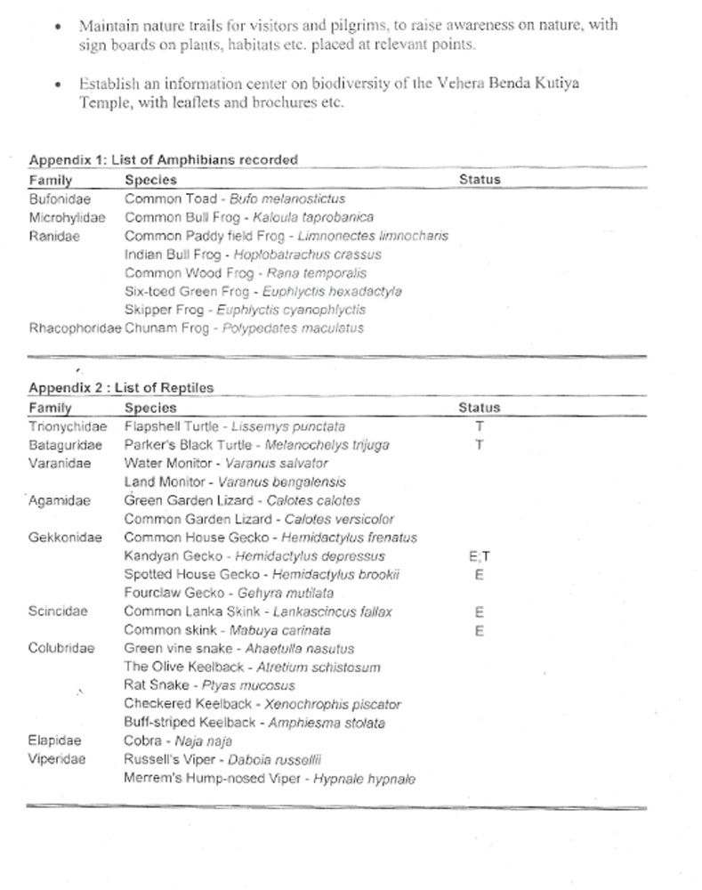Biodiversity Report From Dr. Channa Bambaradeniya 003