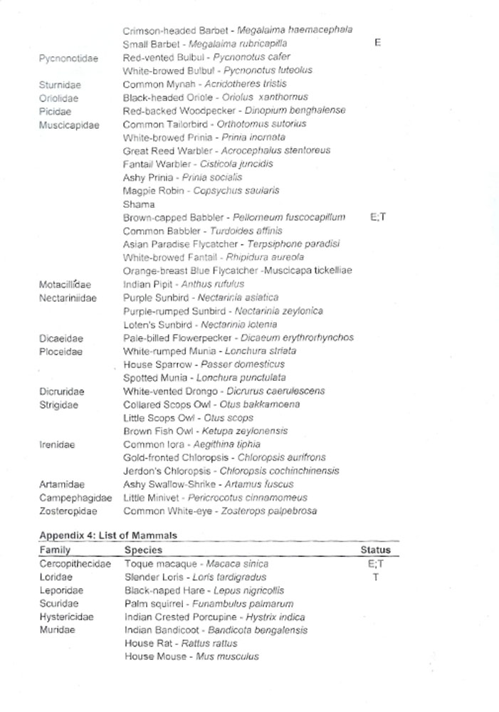 Biodiversity Report From Dr. Channa Bambaradeniya 005